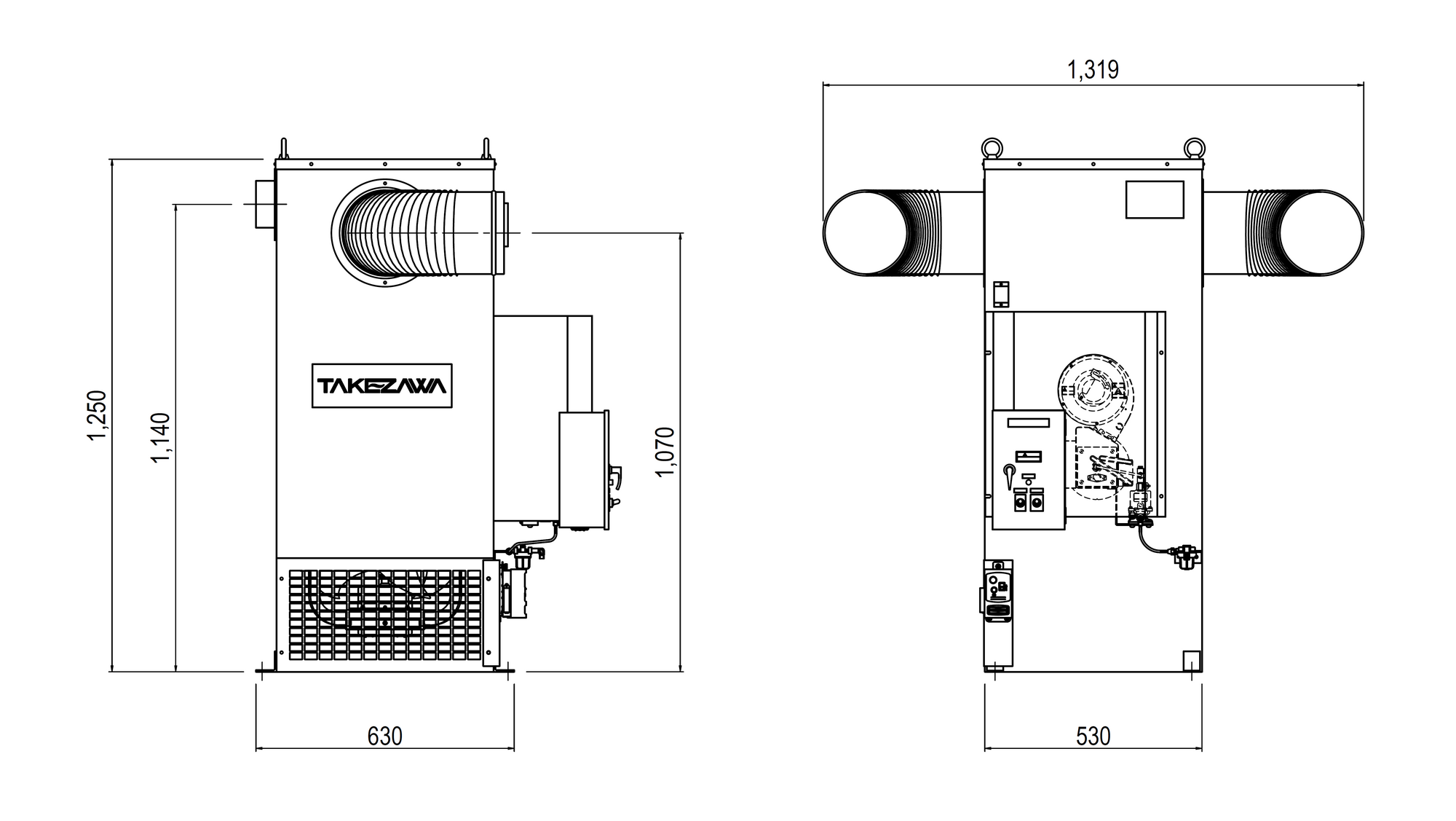 FOH-50KS 外形図(画像) FOH-50KS 外形図(画像)