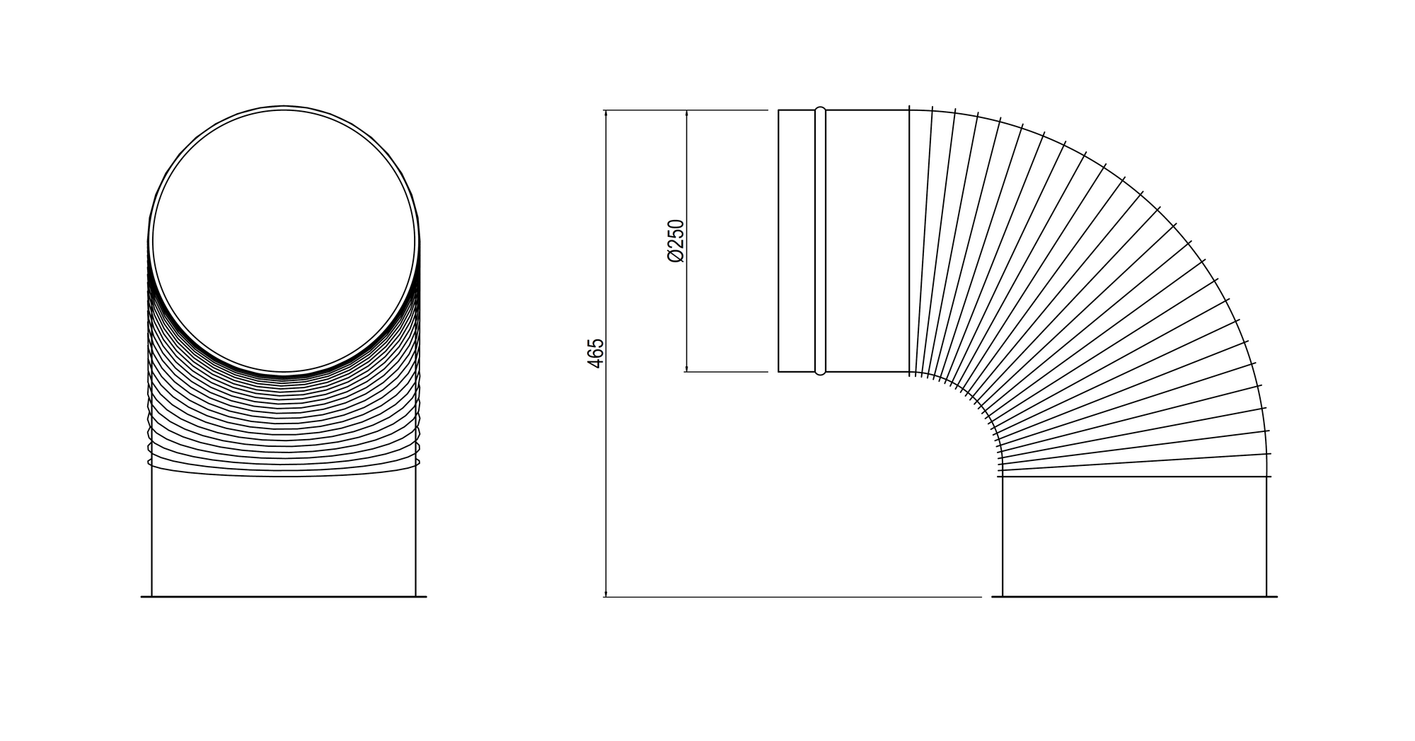 250-S 外形図（画像）